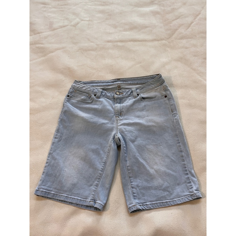 Michael Kors Women's Light Wash Denim Bermuda Shorts Size 2